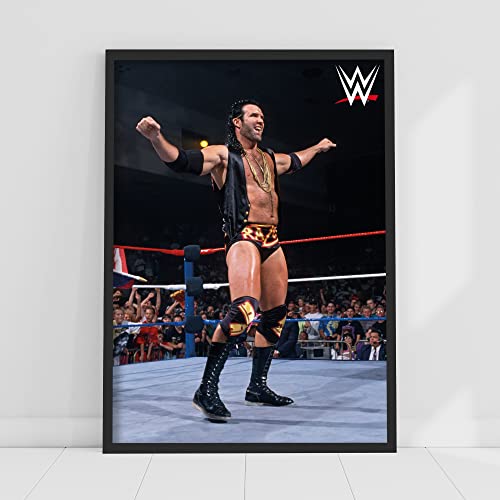 Themed WWE Print – Razor Ramon in Ring Poster Wrestling Wandkunst (A2-42 x 59,4 cm) von Themed