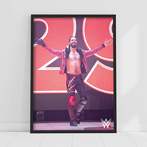 Themed WWE Print – Seth Rollins Eingangsposter, Wrestling-Wandkunst (A2-42 x 59,4 cm) von Themed
