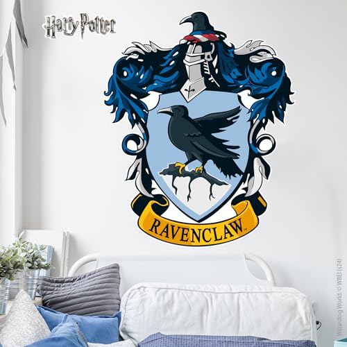 Wandtattoos von Harry Potter - Ravenclaw Wappen Wandtattoo Zauberwelt Kunst (60cm Breite x 50cm Höhe) von Themed