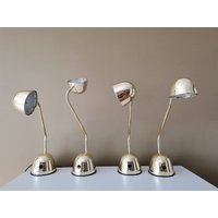 1 Von 4 Vintage Verstellbare Tischleuchte Aus Der Deutschen Firma Brilliant Leuchten 1990Er Jahre/Mid Century Gold Schreibtisch Lampe/Büro von ThenandnowByJovana