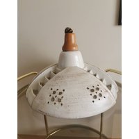 Vintage Keramik Pendelleuchte/Mid Century Beleuchtung /Keramik-Deckenlampe /Retro-Licht /Keramik-Kronleuchter /Hausbeleuchtung von ThenandnowByJovana