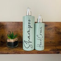 Salbei Grün Lotion Pumpflaschen - 500Ml Flaschen Shampoo Conditioner Nachfüllbar Seifenspender Badezimmer Accessoire Hinch von TheodoresBox