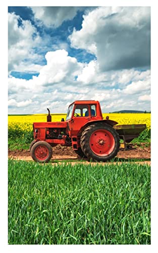 Kinder Handtuch 100% Baumwolle Gesichtstuch Waschlappen (Traktor) von Theonoi