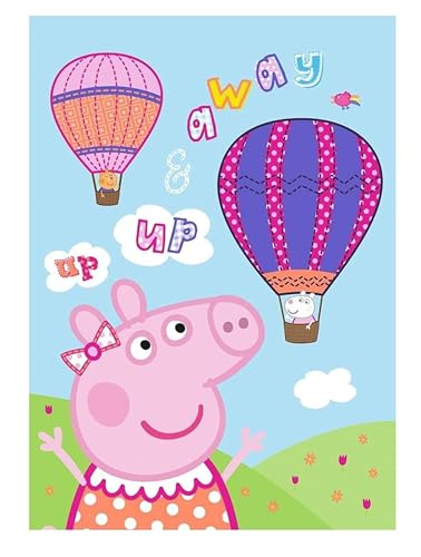 Theonoi Kuscheldecke Mikrofaserdecke Fleecedecke Kinder Decke Wohndecke Fleece kuschelig weich –Geschenk (Peppa Wutz) von Theonoi