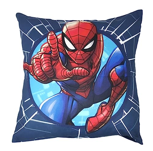 Theonoi Kinder Kissenbezug Kissenhülle Zierkissenhülle Zierkissenbezug 40x40 ohne Füllung ohne Kissen aus Baumwolle (Spiderman) von Theonoi