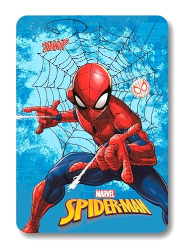 Theonoi Kuscheldecke Mikrofaserdecke Kinder Fleecedecke Decke Wohndecke Fleece kuschelig weich –Geschenk (Spiderman blau) von Theonoi