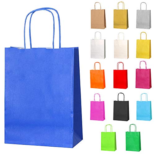 Thepaperbagstore 5 Blaue Partytüten aus Papier mit Henkeln – 18 x 22 x 8 cm – Bunte Geschenktüten aus Papier für Kinder, Partys, Geburtstage, Hochzeiten, Süßwaren- und Einzelhandelsgeschäfte Thepaperbagstore 5 Blaue Partytüten aus Papier mit Henkeln – 18 x 22 x 8 cm – Bunte Geschenktüten aus Papier für Kinder, Partys, Geburtstage, Hochzeiten, Süßwaren- und Einzelhandelsgeschäfte von Thepaperbagstore