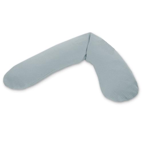 Theraline - Das Original Stillkissen 1,90 cm inkl. Bezug Feinstrick Nebelblau von Theraline