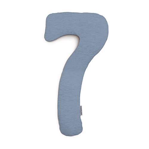 Theraline Bezug Bamboo für my7 Schlaf- & Stillkissen Melange blau-grau von Theraline