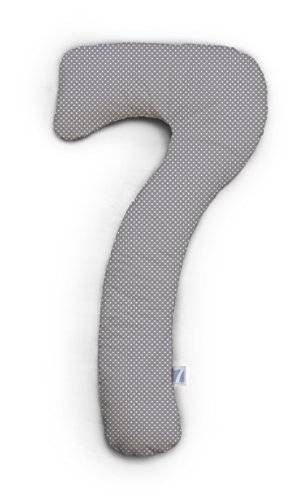 Theraline my7 Seitenschläferkissen mit Bezug, waschbar 60°C, Stillkissen & Lagerungskissen ergonomisch mit integriertem Kopfkissen, Kissen für Seitenschläfer mit wattiertem Bezug für mehr Komfort von Theraline