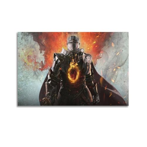 Therapi Poster, Motiv: Dragon's Dogma 2 Ritter, dekoratives Gemälde, Leinwand, Wandposter und Kunstdruck, moderne Familienschlafzimmer-Dekoration, Poster, 60 x 90 cm von Therapi