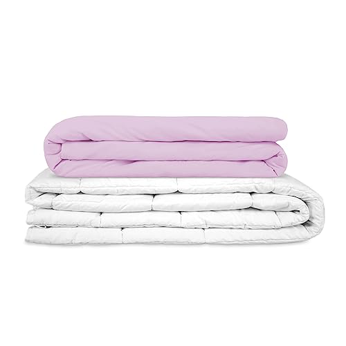 TherapieDecken - Basic Gravity Gewichtsdecke für Erwachsene Weighted Blanket Schwere Decke Für besseren Schlaf, Lavender, Größe: 135x200 cm 8 kg von TherapieDecken