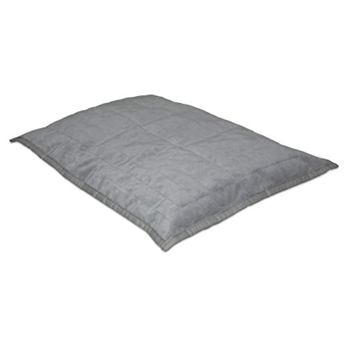 TherapieDecken Gewichtsmatte Schoßkissen zur punktuellen Entspannung Gewichtskissen für sensorische Integration verbessert die Konzentration Grau Gewicht: 2kg Größe: 40x60 cm von TherapieDecken