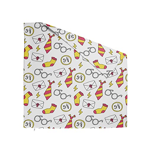 TherapieWelt Kopfkissenbezug Kissenbezug zum Kissen ohne Füllung - Baumwolle Bezug mit Reißverschluss für Erwachsene zum Schlafzimmer 40x80cm Brief Zauberer weiß rot von TherapieWelt