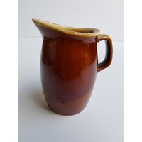 Hull Brown Mit Tropfglasur-Finish Milchkännchen von ThereAndBackVintage