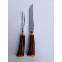 Servierbesteck Set Made in England - Geweih Optik Westall Richardson von ThereAndBackVintage
