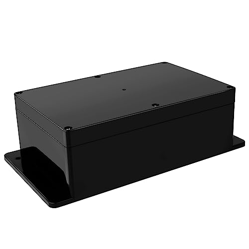 Therlan Abzweigdose Schwarz Wasserdichtes IP65, Verteilerdose Schwarz ABS Kunststoffgehäuse Abzweigkasten Anschlussdose Elektronik Gehäuse Aufputz Verteilerdose Außen Wasserdicht 230 * 150 * 85mm von Therlan