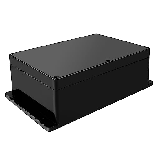 Therlan Abzweigdose Schwarz Wasserdichtes IP65, Abzweigkasten Kunststoff Groß Abzweigdose Aufputz, Verteilerdose Schwarz Gehäuse Elektronik Verteilerdose Außen Wasserdicht 263 * 182 * 95mm von Therlan