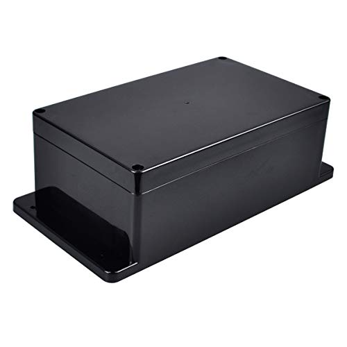 Therlan Abzweigdose Schwarz Wasserdicht IP65, Anschlussdose Verteilerdose Schwarz Aufputz, ABS Kunststoffgehäuse Elektronik Gehäuse Anschlusskasten, Verteilerdose Außen Wasserdicht 200 * 120 * 75mm von Therlan