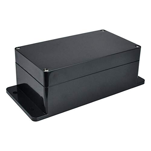 Therlan Abzweigdose Schwarz Wasserdicht, Elektronik Gehäuse Kunststoff, IP65 Anschlussdose ABS Gehäuse Abzweigdose Aufputz Verteilerdose Außen Wasserdicht Verteilerdose Schwarz (158 * 90 * 60mm) von Therlan