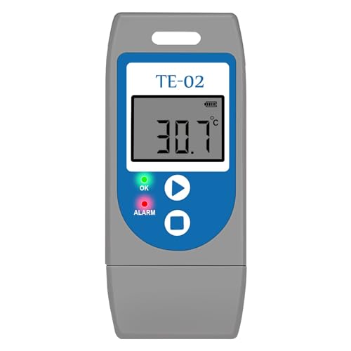 ThermElc TE-02 Temperatur Logger, Temperature Recorder für genaue und konforme Temperaturüberwachung. Verfolgen Sie Temperaturdaten im Laborkühlschrank und Kühlhaus. Auto PDF&CSV-Berichte zur Prüfung ThermElc TE-02 Temperatur Logger, Temperature Recorder für genaue und konforme Temperaturüberwachung. Verfolgen Sie Temperaturdaten im Laborkühlschrank und Kühlhaus. Auto PDF&CSV-Berichte zur Prüfung von Therm La Mode