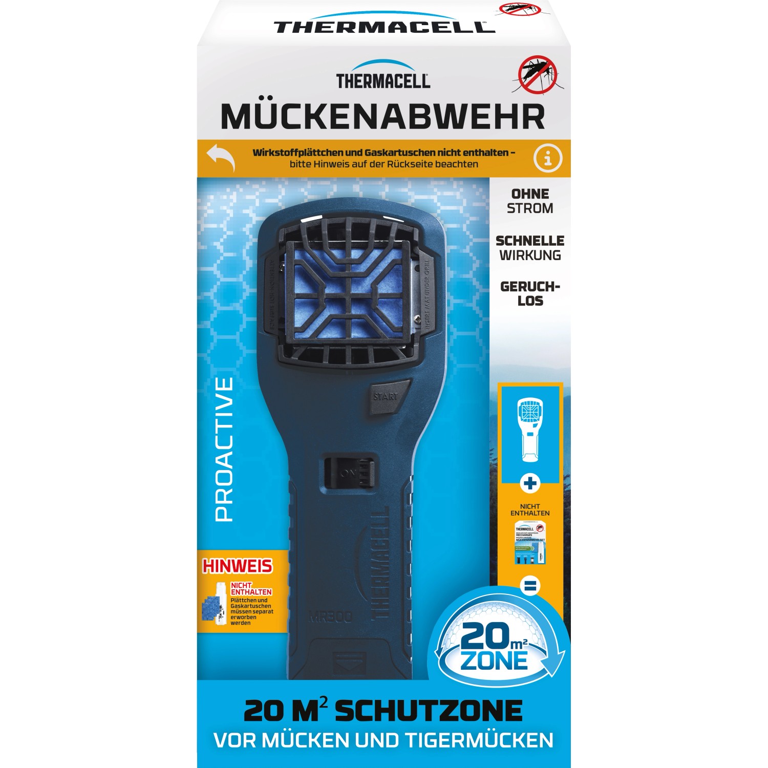 Thermacell Mückenabwehr Proactive Handgerät ohne Wirkstoff 1 Stück Thermacell Mückenabwehr Proactive Handgerät ohne Wirkstoff 1 Stück von ThermaCELL