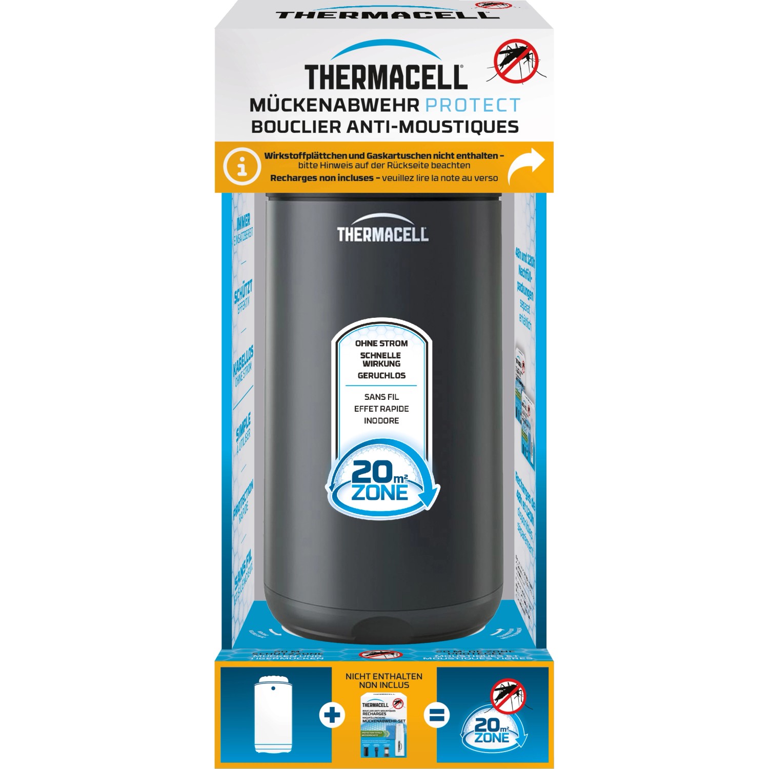 Thermacell Mückenabwehr Protect Graphit ohne Wirkstoff 1 Stück Thermacell Mückenabwehr Protect Graphit ohne Wirkstoff 1 Stück von ThermaCELL