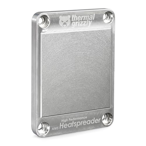 Thermal Grizzly AM5 Heatspreader - High Performance Heatspreader für Ryzen 7000 CPUs - Diamantgefräste Präzisionsoberfläche von Thermal Grizzly
