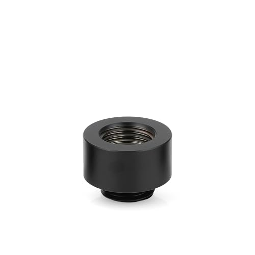 Thermal Grizzly DeltaMate MF10-10 mm Extender Verlängerung G1/4 Zoll Fitting, mattschwarz – für Custom-PC Wasserkühlung, CNC Messing, hochwertige Verarbeitung, Made in Europe von Thermal Grizzly