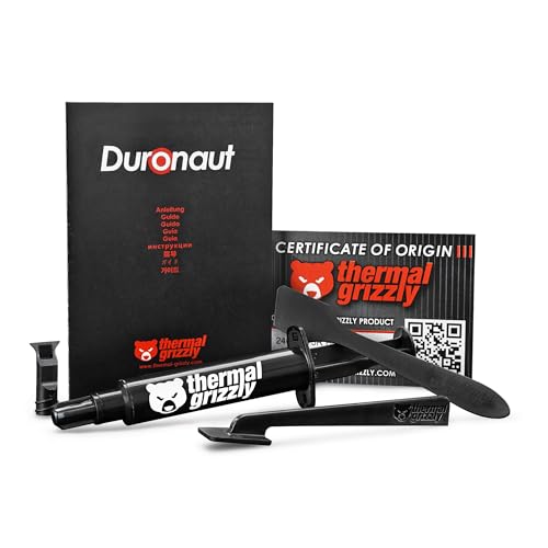 Thermal Grizzly Duronaut – 6 g Wärmeleitpaste – sehr hohe Langzeitstabilität und Wärmeleitfähigkeit – maximale Leistung für CPU/GPU & Konsolen und anspruchsvolle Kühlsysteme im Industriebereich. Thermal Grizzly Duronaut – 6 g Wärmeleitpaste – sehr hohe Langzeitstabilität und Wärmeleitfähigkeit – maximale Leistung für CPU/GPU & Konsolen und anspruchsvolle Kühlsysteme im Industriebereich. von Thermal Grizzly