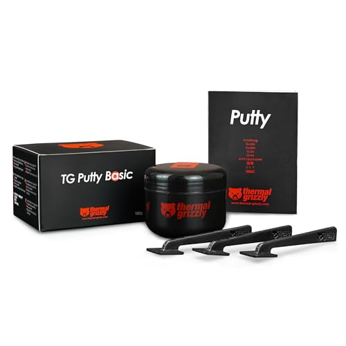 Thermal Grizzly TG Putty Basic – 100 g – Elektrisch nicht leitendes thermisches Schnittstellenmaterial für GPU-Modifikation und Austausch von Heizkissen Thermal Grizzly TG Putty Basic – 100 g – Elektrisch nicht leitendes thermisches Schnittstellenmaterial für GPU-Modifikation und Austausch von Heizkissen von Thermal Grizzly