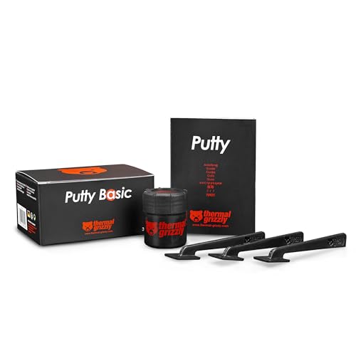 Thermal Grizzly TG Putty Basic 30g - Hochleistungs-elektrisch Nicht leitende Thermoknete/Thermal Putty für GPU- und PCB-Anwendungen, Gute Wärmeleitfähigkeit von Thermal Grizzly