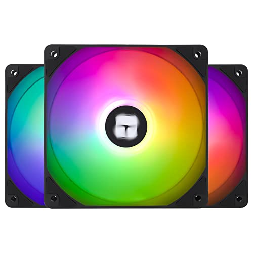 Thermalright TL-C12C-S CPU-Lüfter 120mm ARGB Gehäuselüfter, 4pin PWM Silent Computer Lüfter mit S-FDB Lager enthalten, bis zu 1500RPM Lüfter（3 Stück） von THERMALRIGHT
