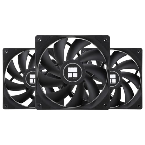 Thermalright TL-C12C CPU Lüfter 120mm Gehäusekühler, 4pin PWM leise Computerkühlung mit S-FDB Lager inklusive, bis 1550RPM PC Kühlung(3 Mengen) von THERMALRIGHT