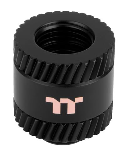 Pacific SF Female to Male 20mm Extender | Matte Black | DIY LCS Fittings von Thermaltake