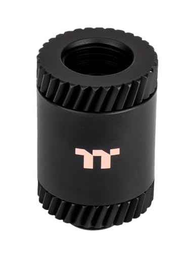 Pacific SF Female to Male 30mm Extender | Matte Black | DIY LCS Fittings von Thermaltake