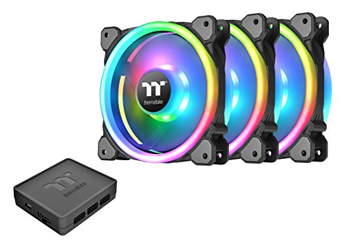 Thermaltake Riing Trio 140mm LED Addressable RGB Fan TT Premium Edition - Triple Fan Pack (14 cm, 140 mm, 9-polig, 12V, 6.12W, 1400 rpm, 60.68 CFM, 26.5 dBA, Desktop, Laptop) Thermaltake Riing Trio 140mm LED Addressable RGB Fan TT Premium Edition - Triple Fan Pack (14 cm, 140 mm, 9-polig, 12V, 6.12W, 1400 rpm, 60.68 CFM, 26.5 dBA, Desktop, Laptop) von Thermaltake
