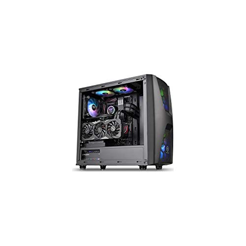 Thermaltake Commander C 34 TG Argb Edition/Dual 200mm Argb Fans/Tempered Glass/ATX Mid-Tower Chassis Schwarz von Thermaltake