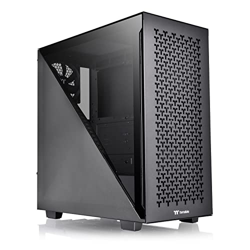 Thermaltake Divider 300 TG Air Black | Mid-Tower-ATX-PC-Gehäuse | gehärtetes Glasseitenteil | Mesh-Panel | schwarz, CA-1S2-00M1WN-02 von Thermaltake