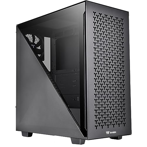 Thermaltake Divider 300 TG Air Black | Mid-Tower-ATX-PC-Gehäuse | gehärtetes Glasseitenteil | Mesh-Panel | schwarz, CA-1S2-00M1WN-02 von Thermaltake