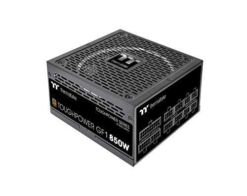 Thermaltake GF1 850W | PC-ATX-Netzteil | 80-Plus-Gold | voll-modular | leiser 140 Lüfter | EU Zertifiziert | schwarz von Thermaltake