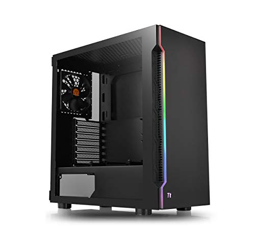 Thermaltake H200 TG RGB ATX PC-Gehäuse | 1 vorinstallierter 120mm Lüfter | Tempered Glass | Schwarz von Thermaltake