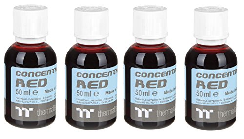 Thermaltake TT Premium Farbkonzentrat (für Wasserkühlflüssigkeiten, 4 x 50ml) rot von Thermaltake