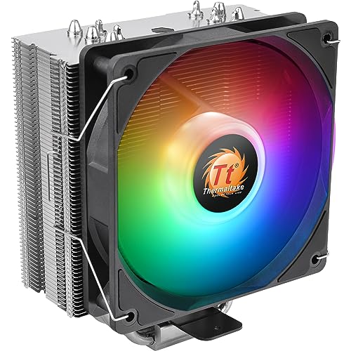 Thermaltake UX 210 ARGB | leiser 120-mm-PWM-Lüfter | für Intel und AMD Sockel | 5V adressierbar | grau/schwarz von Thermaltake