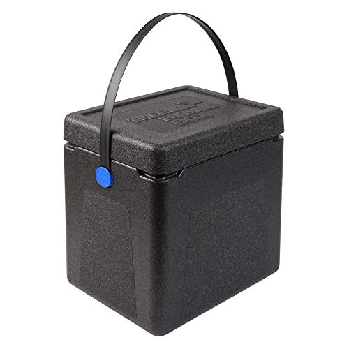 Thermo Future Box Transport-und Isolierbox, EPP (expandiertes Polypropylen), Schwarz/Blau, innen 300 x 220 x 310 mm von Thermo Future Box
