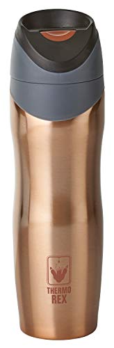 Thermobecher 450ml | Tee & Kaffee to go Becher in Roségold | Druckknopf - System & Auslaufsicher | Thermokanne Alternative | Ideal für unterwegs Thermobecher 450ml | Tee & Kaffee to go Becher in Roségold | Druckknopf - System & Auslaufsicher | Thermokanne Alternative | Ideal für unterwegs von Thermo Rex