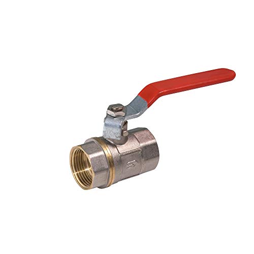 ThermoFlux Kugelhahn PN20 1/2 Zoll DN15 IG/IG beidseitig rot Metall Kugelventil Ballventil von ThermoFlux