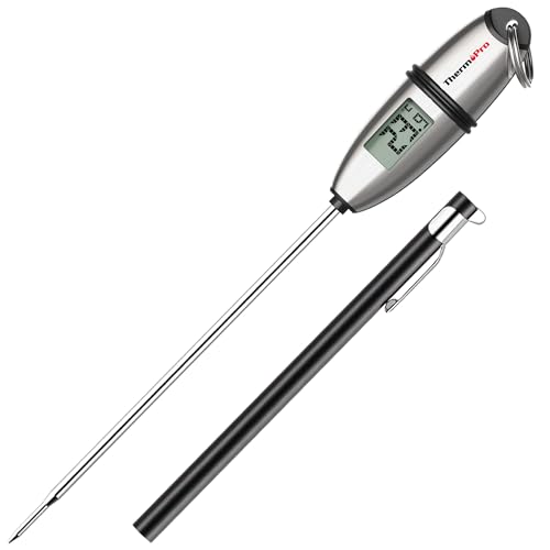 ThermoPro TP02S Digitales Bratenthermometer Fleischthermometer Thermometer Kochen Küchenthermometer Grillthermometer mit langer Sonde, für Braten, Kochen, Grillen/BBQ, Backen, Baby-Ernährung von ThermoPro