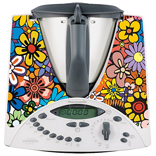 Thermodernizate Thermomix TM31 Bunte Blumen Vinyl von Thermodernizate.com