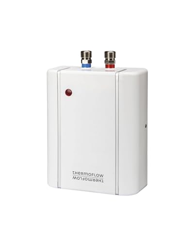 Thermoflow Elex 3,5 kW Durchlauferhitzer 230 V | druckloser Klein-Durchlauferhitzer | Warmwasser bis 25 °C | G 3/8“ Anschluss | 2 L / min | Durchlauferhitzer für Waschbecken oder Küchenspülen von Thermoflow